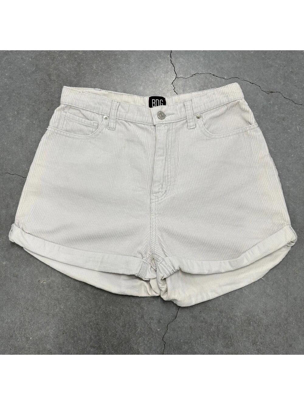 Urban Outfitters BDG White Corduroy Shorts